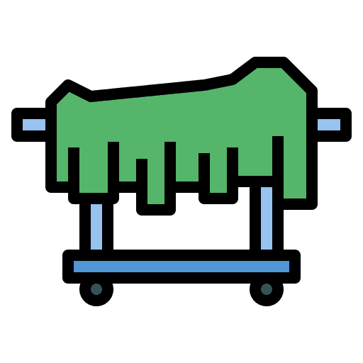 Dead body dead bed corpse icon