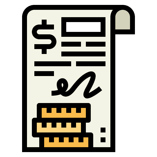 Testament business and finance money sheet icon Testament business and finance money sheet icon