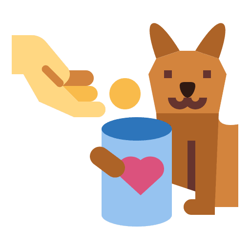 Cat donation cat charity icon Cat donation cat charity icon