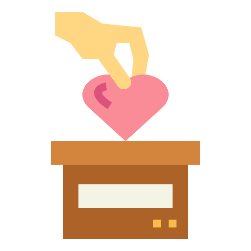 Charity heart donation donate icon Charity heart donation donate icon