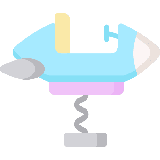 Kiddie ride play rocket amusement park icon