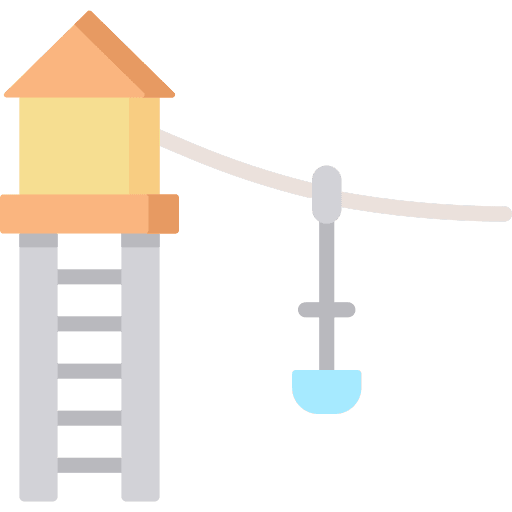 Zip line zip line kid and baby play icon