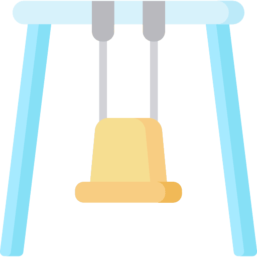 Swing kindergarten park swing icon Swing kindergarten park swing icon