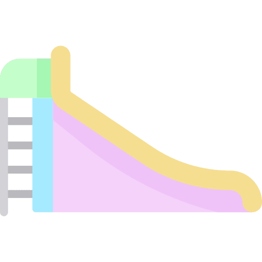 Slide play kid and baby playground icon Slide play kid and baby playground icon