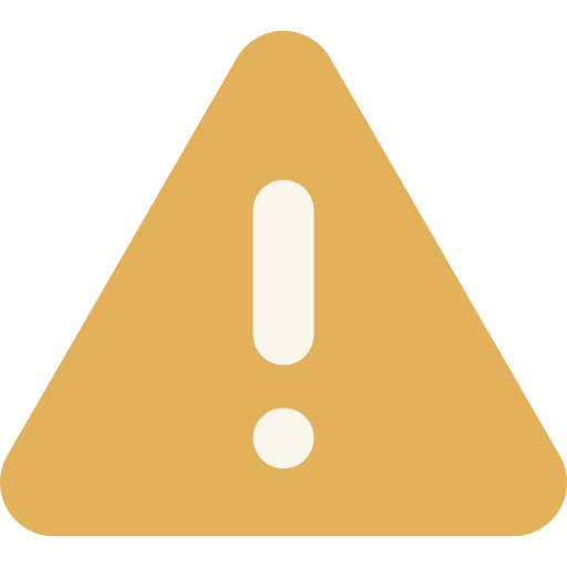 Caution signs problem sign icon