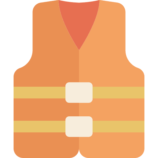 Life jacket life jacket security work icon