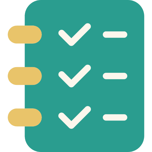 Plan education note files and folders icon
