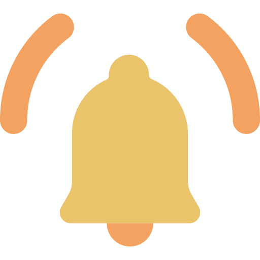 Alarm tools and utensils alert bell icon Alarm tools and utensils alert bell icon