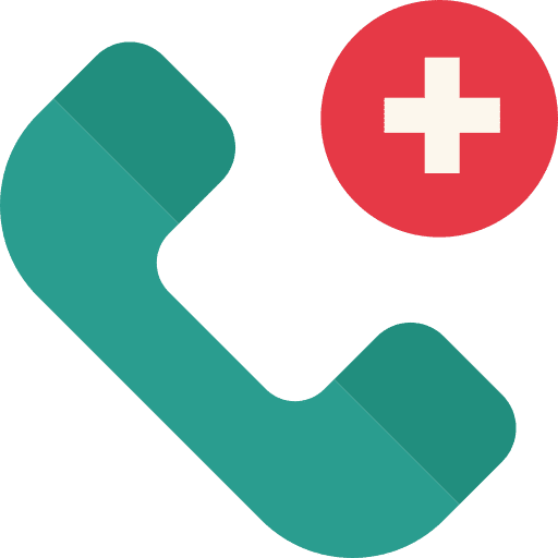 Emergency call telephone doctor hospital phone icon Emergency call telephone doctor hospital phone icon