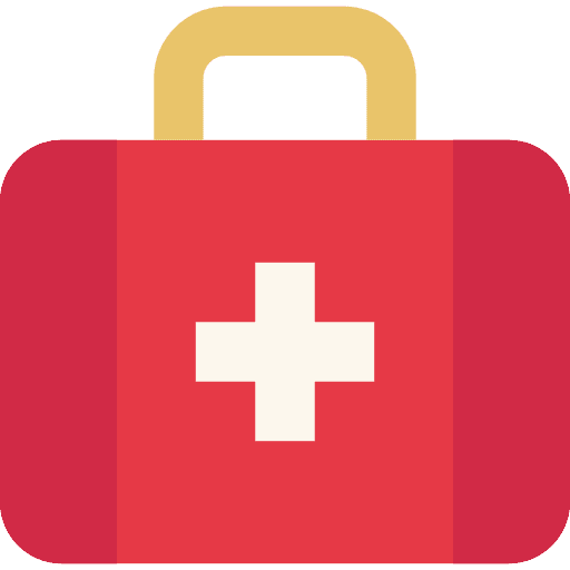 First aid kit hospital health care emergency kit icon First aid kit hospital health care emergency kit icon