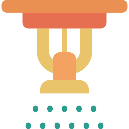 Sprinkler safety water electronics icon Sprinkler safety water electronics icon