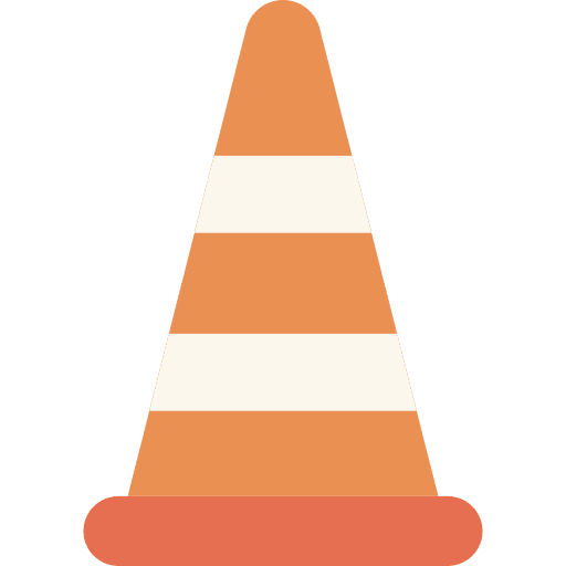 Traffic cone work industry security icon Traffic cone work industry security icon