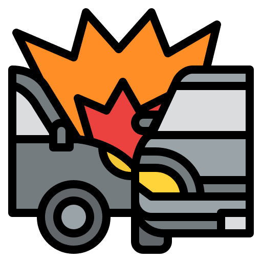 Accident car car crash claim security icon