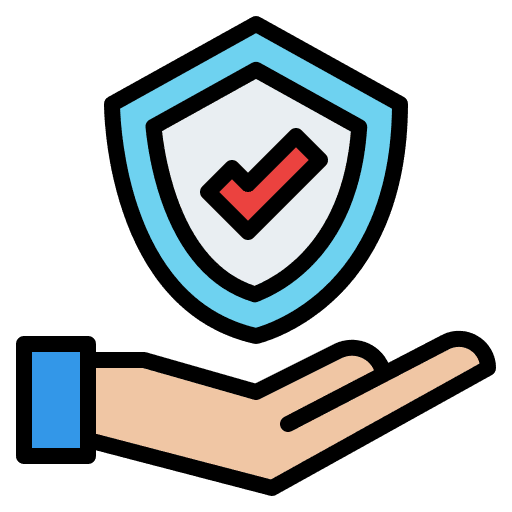 Insurance protected take care healthcare icon