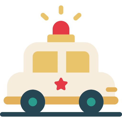 Police car vehicle emergency transportation icon Police car vehicle emergency transportation icon