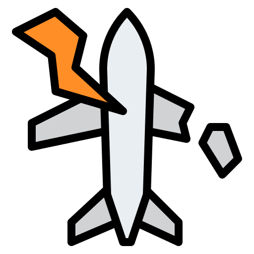 Accident safe flight insurance transportation icon Accident safe flight insurance transportation icon