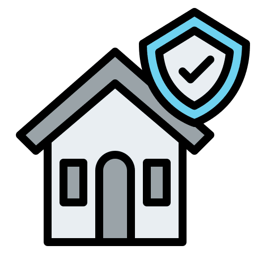 Home insurance protection real estate property icon Home insurance protection real estate property icon