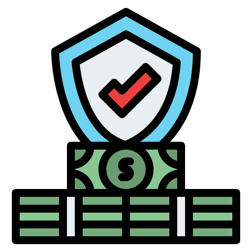 Investment insurance safe saving investment insurance icon Investment insurance safe saving investment insurance icon