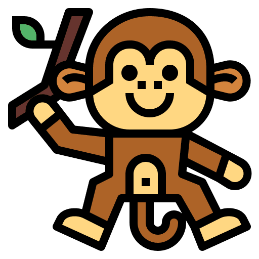 Monkey wildlife animals monkey icon