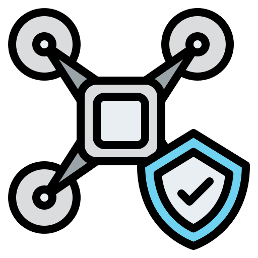 Warranty drone warranty technology icon Warranty drone warranty technology icon