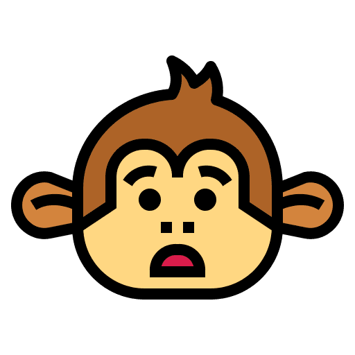 Monkey alarm animal wildlife icon Monkey alarm animal wildlife icon