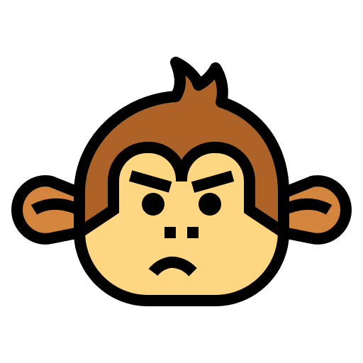 Monkey monkey animals angry icon Monkey monkey animals angry icon