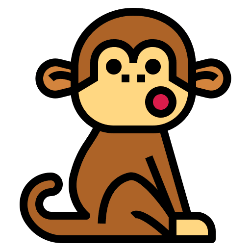 Monkey monkey mammal animals icon