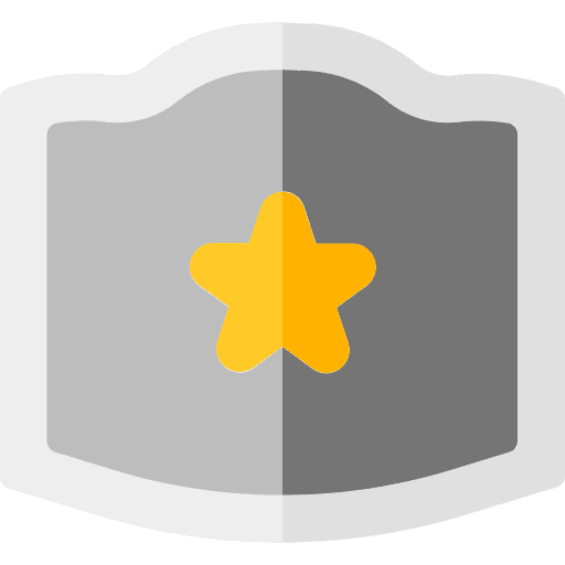 Badge sports and competition star award icon Badge sports and competition star award icon