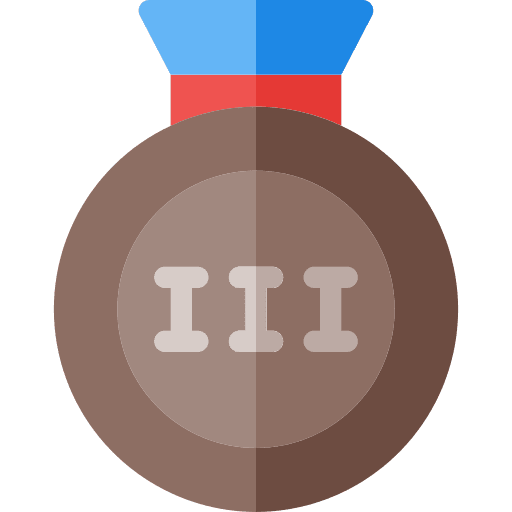 Badge sports and competition third place emblem icon Badge sports and competition third place emblem icon