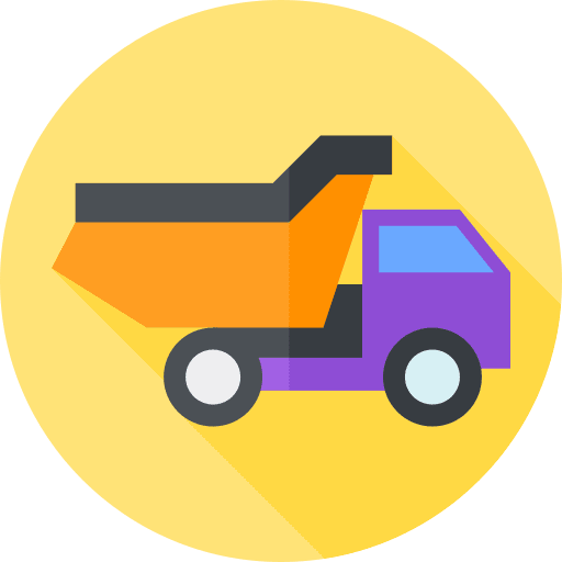 Truck childhood kid and baby children toys icon