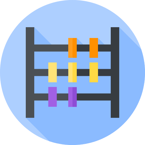 Abacus learning abacus stationery icon