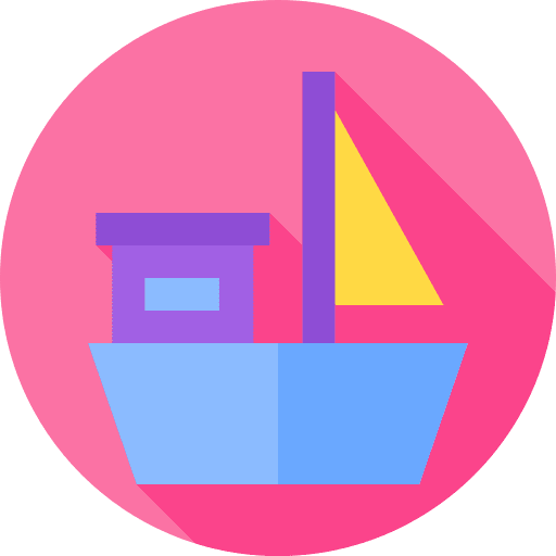 Boat play boat kid and baby icon