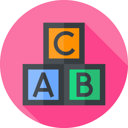 Cube childhood play cube icon
