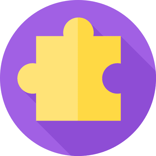 Puzzle hobbies and free time fit puzzle icon