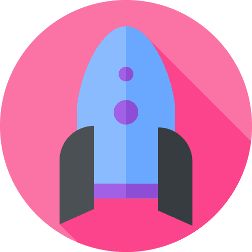 Rocket game kid and baby children toys icon