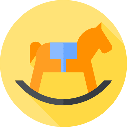 Rocking horse play rocking horse game icon