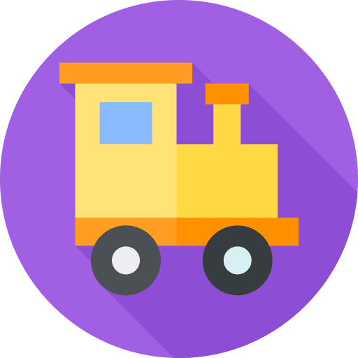 Train kid and baby fun train icon