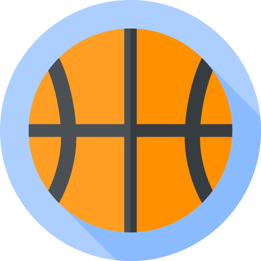 Basketball basket activity ball icon