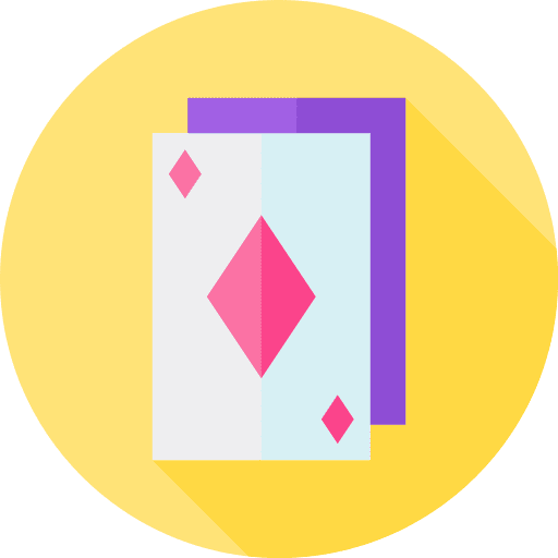 Card poker gaming card icon