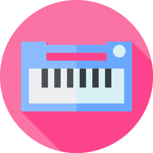 Piano organ keyboard piano icon
