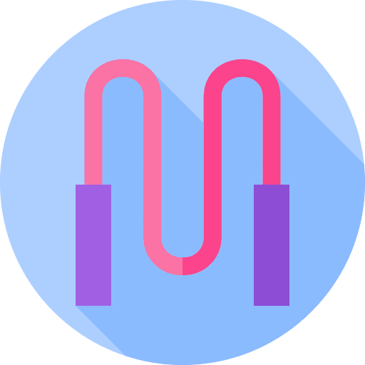Skipping sports and competition rope exercise icon