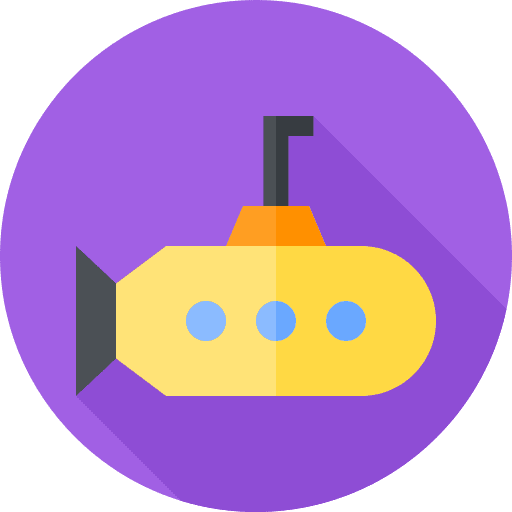 Submarine children toys childhood play icon