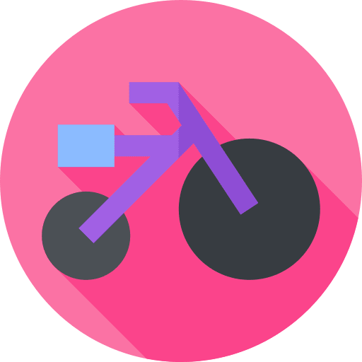 Tricycle fun children toys tricycle icon