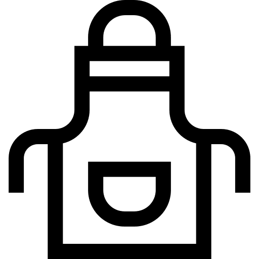 Apron kitchen food apron icon Apron kitchen food apron icon