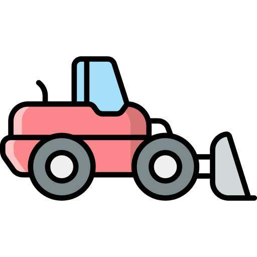 Loader heavy machinery farming and gardening heavy equipment icon