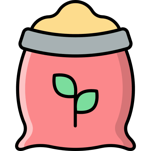 Fertilizer farming and gardening organic manure icon Fertilizer farming and gardening organic manure icon