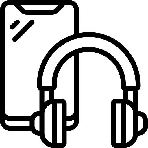 Headphones device pairing headphones icon