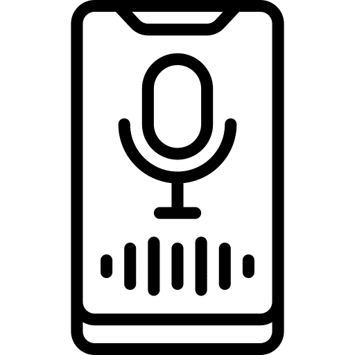 Voice assistant microphone audio voice assistant icon