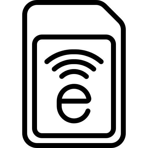 Sim card technology sim card communications icon
