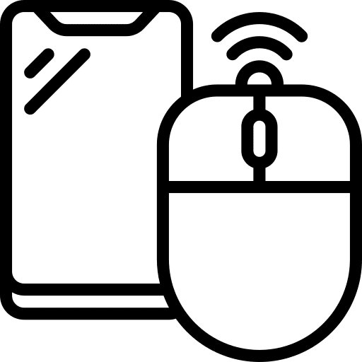 Computer mouse mobile wireless pointer icon